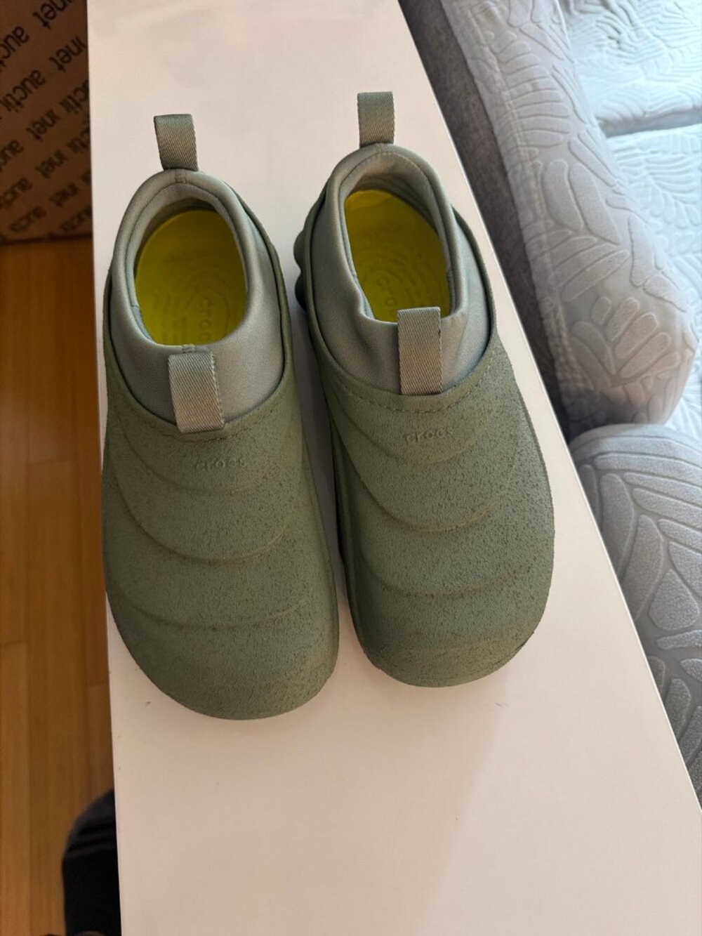 Crocs Echo Storm Slip-On Sneakers Olive Green Mens 11